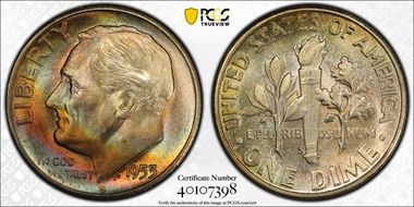 1953-S 10C MS67+ FB