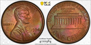 1974-D 1C MS66BN