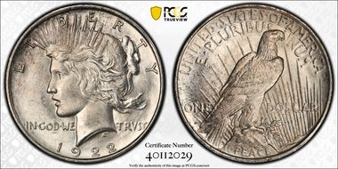 1922-D $1 MS64