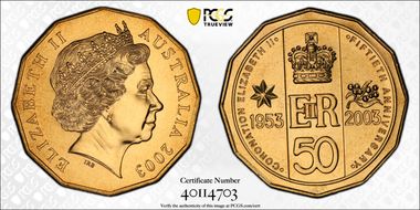 2003 50C Coronation MS69