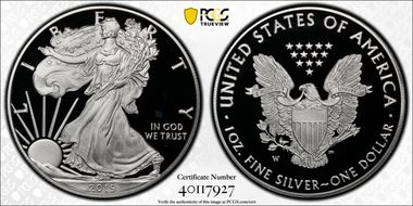 2019-W $1 Silver Eagle PR69DCAM