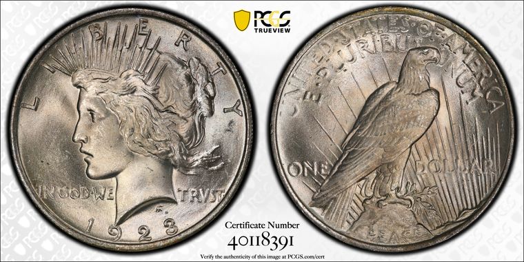 Cert 40118391 - Coin Image