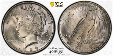 1923 $1 MS66+