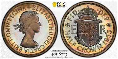 1953 1/2 Cr S-4137A PR67CAM