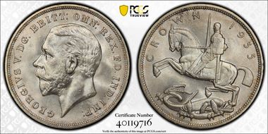 1935 Crown S-4048 .500 Silver MS64