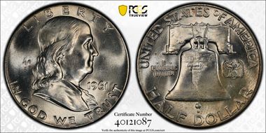 1961 50C MS64