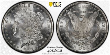 1884-CC $1 MS63