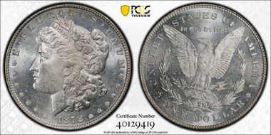 1878 7TF $1 VAM 79, Fill in 8s MS64