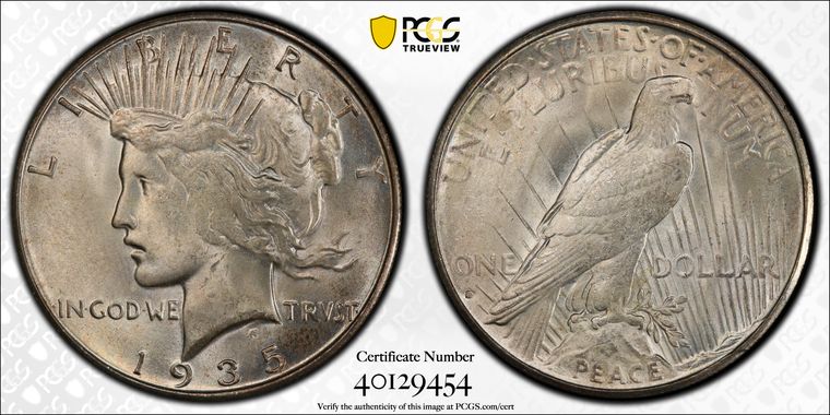 Cert 40129454 - Coin Image