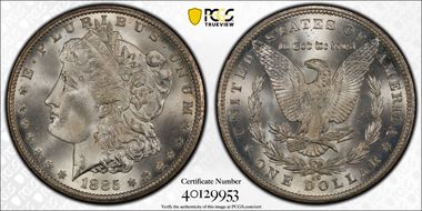 1885-CC $1 MS66+