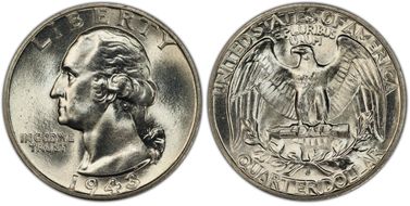 1943-S/S 25C RPM FS-504 MS65