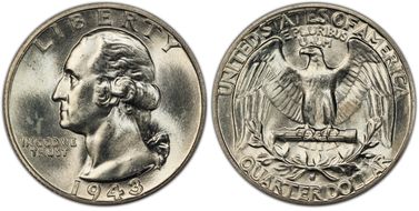 1943-S/S 25C RPM, FS-503 MS65