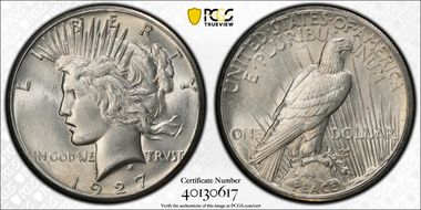 1927 $1 MS62