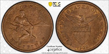 1908-S/S 1C Allen-2.06a, FS-501 MS63BN