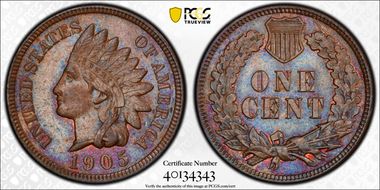 1905 1C MS63BN