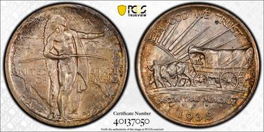 1938-S 50C Oregon MS67