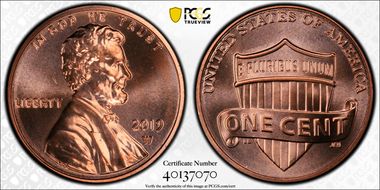 2019-W 1C Shield MS67RD