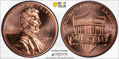 2019-W 1C Shield MS69RD