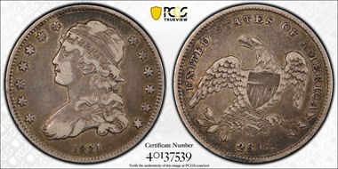 1831 25C Small Letters VF30