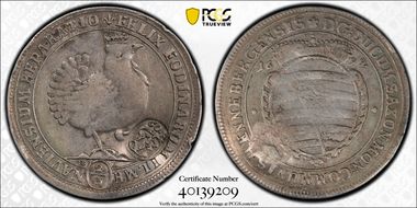 (1693-95) 60 Kr KM-31.7 C/M 2/3 Thaler Henneberg-Limenau VF30