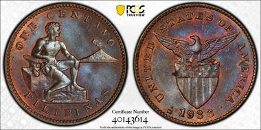 1933-M 1C Allen-2.30a RPD MS63BN