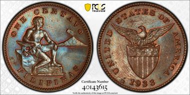 1933-M 1C Allen-2.30a RPD MS64BN