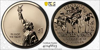 2019-S $1 American Innovation GA Rev PR Trustees' Garden PR70