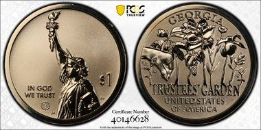 2019-S $1 American Innovation GA Rev PR Trustees' Garden PR70