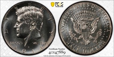 2014-D 50C 50th Anniversary Unc Set SP66