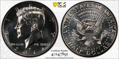 2014-D 50C 50th Anniversary Unc Set SP67