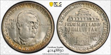 1948 50C Booker T. Washington MS67