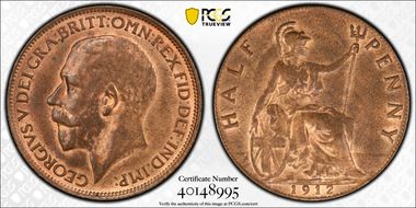 1912 1/2D S-4056 MS64RB