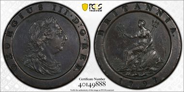 1797 2D S-3776 AU50BN