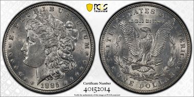 1885 $1 AU58