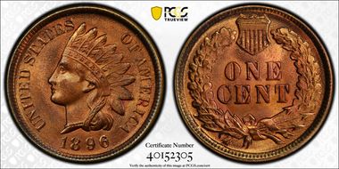 1896 1C MS64RB