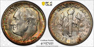 1955-D 10C MS67+ FB