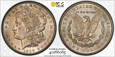 1896-S $1 AU55