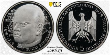 1978-D 5 Mk Stresemann KM-147 PR69DCAM