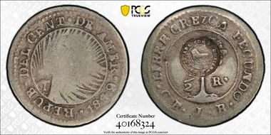 (1849-57) 1/2 R KM-68 C/M on 1849-JB VF25