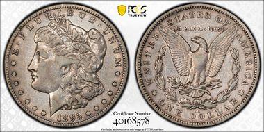 1893-CC $1 VF20