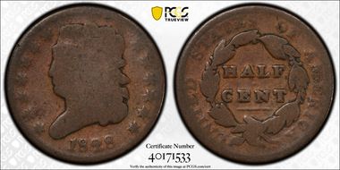 1828 1/2C 13 Stars AG3BN