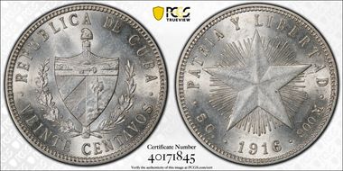 1916 20C KM-13.2 MS62