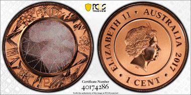 2017 1C Planetary Coins Pluto Colorized MS70RD