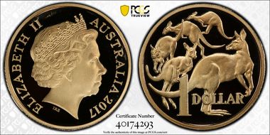2017 $1 PR70DCAM