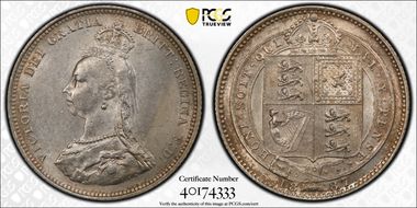1887 Shil S-3926 Jubilee Head MS63