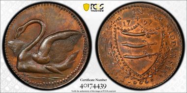 1797 Tk 1D DH-174 Middlesex, Misc. Series MS64RB