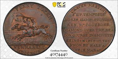 1799 Tk 1D DH-11 Cambridgeshire Newmarket MS64BN