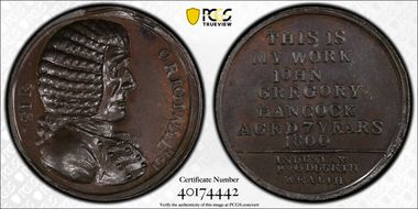 1800 Tk 1/2D DH-140 Warwickshire, Hancock MS64BN