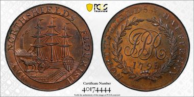 1795 Tk 1/2D DH-25 Northumberland North Shields MS64RB