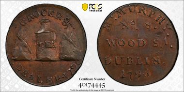 1796 Tk 1/4D DH-397 Dublin, Murphy's MS64BN